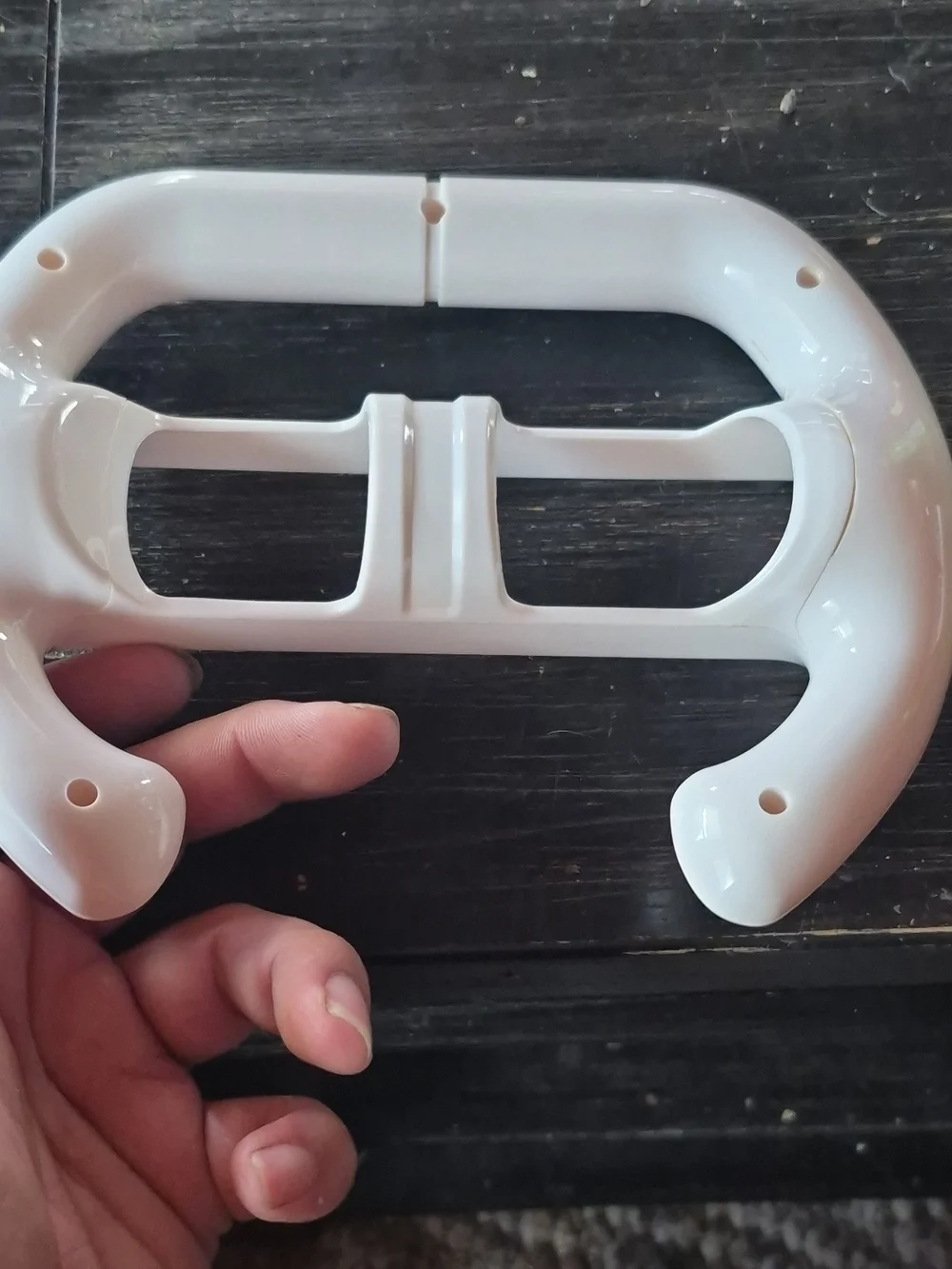 White Wii Steering Wheel